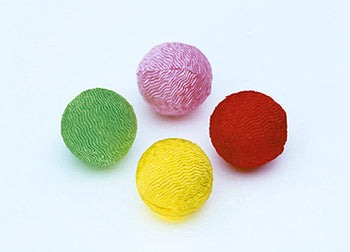 Chirimen 4 Balls - Plain Colors