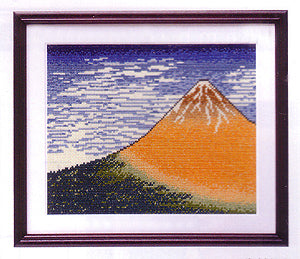 Cross Stitch Embroidery Kit -South Wind Clear Sky by Hokusai