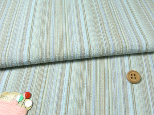Yarn Dye Shijira Stripes - Light Blue (Length) 1=0.25yard