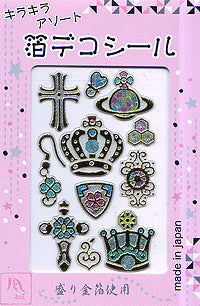 Japanese Decoration Stickers - Crowns
