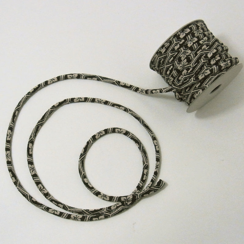 Chirimen Fabric Cord - 1/9in Kikko Hexagon (Quantity) 1＝1yard