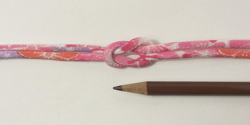Chirimen Fabric Cord - 1/8in Wild Cherry Blossoms Pink (Quantity) 1＝1yard