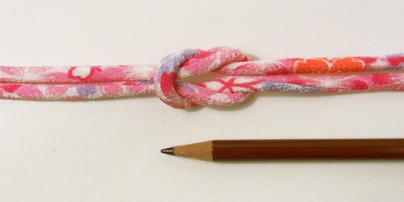 Chirimen Fabric Cord - 1/6in Wild Cherry Blossoms Pink (Quantity) 1＝1yard