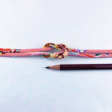Chirimen Fabric Cord - 1/6in Elegant Flowers Pink (Quantity) 1＝1yard