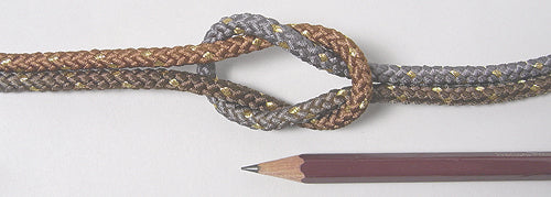 Two-Colored Cord with Gold - Gray X Brown (Quantity) 1＝1yard