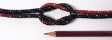 Two-Colored Cord with Gold - Maple Red X Navy (Quantity) 1＝1yard