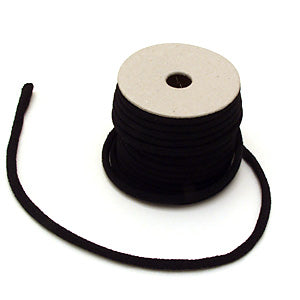 Solid Chirimen Fabric Cord - 1/8in Black (Quantity) 1＝1yard