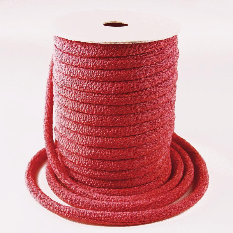 Solid Chirimen Fabric Cord - 1/8in Dark Pink (Quantity) 1＝1yard