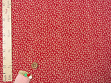 Tiny Cherry Blossoms in Classic Red (Length) 1＝0.25yard