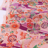 Floral Noshi Bundles & Lucky Mallets - Purple (Length) 1＝0.25yard