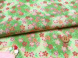 Cherry Blossoms in the Moonlight - Yellow-Green (Length) 1＝0.25yard