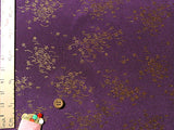 Gold Cherry and Grass - Purple (Length) 1＝0.25yard