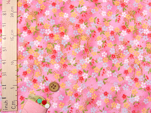 Hazy Cherry Blossoms in Pink (Length) 1＝0.25yard