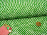 Kanoko Dots on Green (Length) 1＝0.25yard