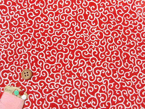 Arabesque Pattern - Red (Length) 1＝0.25yard