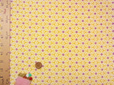 Asanoha Star Kaleidoscope Pattern - Mustard Yellow (Length) 1＝0.25yard