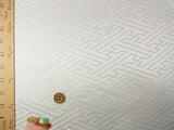 Jacquard Sayagata Pattern in White (Length) 1＝0.25yard