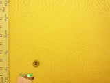 Rinzu Polyester : Mums on Yellow (Length) 1＝0.25yard