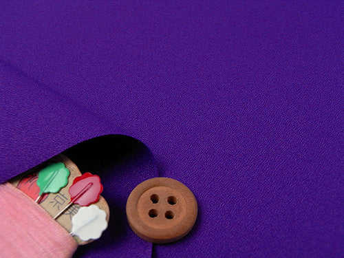 Polyester Woolly Solid - Purple (Length) 1＝0.25yard