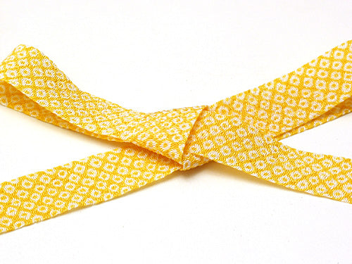 3/5in Ribbon: Dots - Yellow (Quantity) 1＝1yard