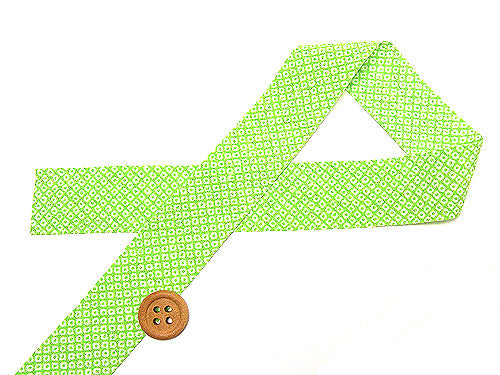 1.2in Ribbon: Dots - Yellow-Green (Quantity) 1＝1yard