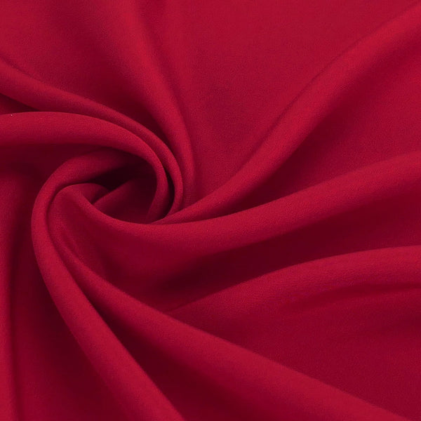 Silk Palace Crepe - Deep Red (Length) 1＝0.25yard