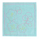 Easy Sashiko Kit Dish Towel - Ume Blossoms