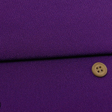 Polyester Chirimen - Purple (Length) 1＝0.25yard