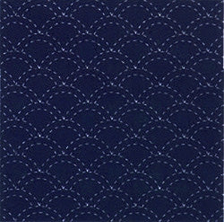 Preprinted Sashiko Cloth - Dotted Wave Pattern