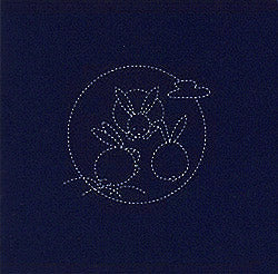 Preprinted Sashiko Cloth - Rabbits on the Moon – Fabric Tales